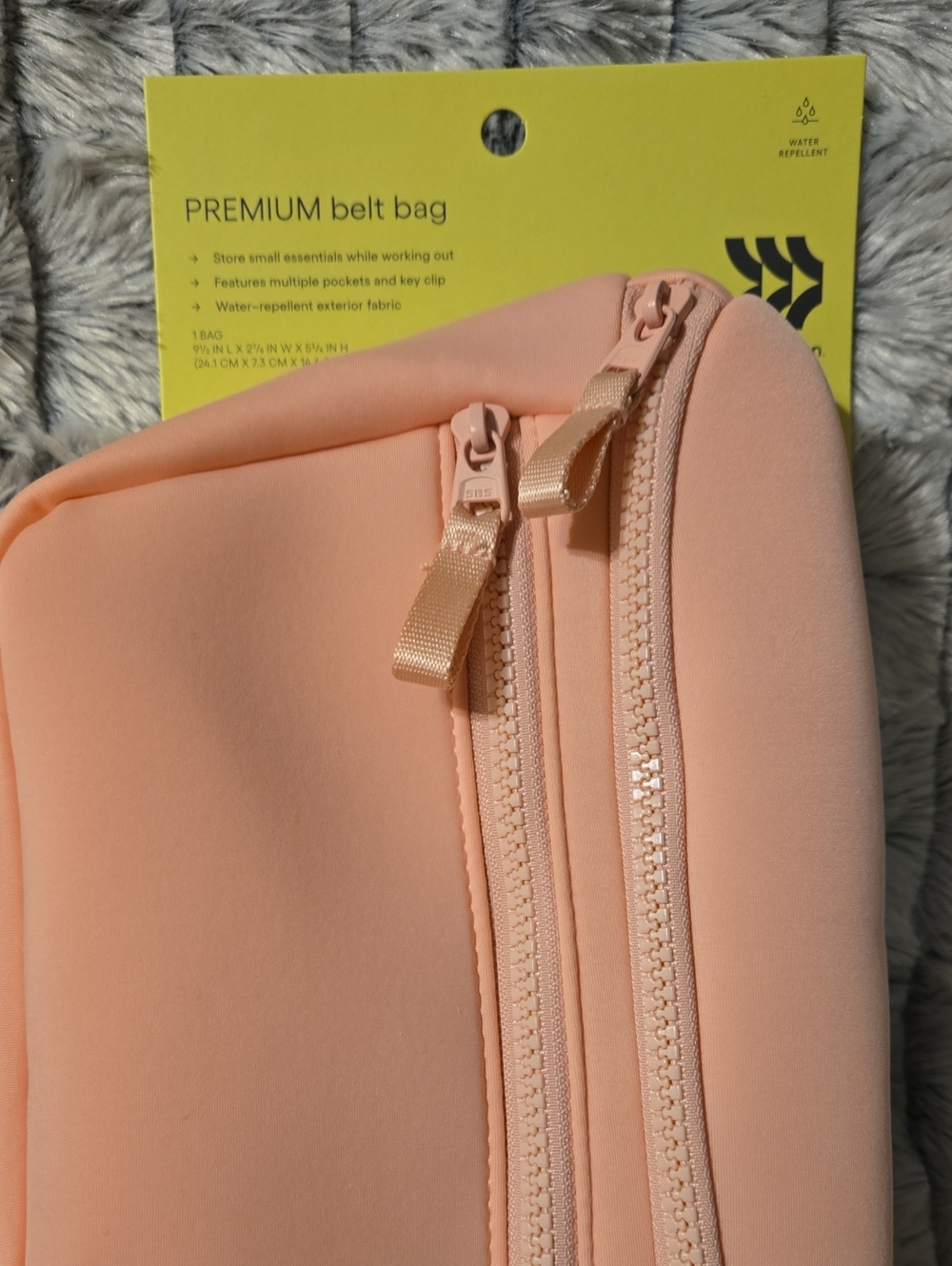 all in motion Peach Belt Crossbody Bag